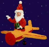 Père Noël en avion